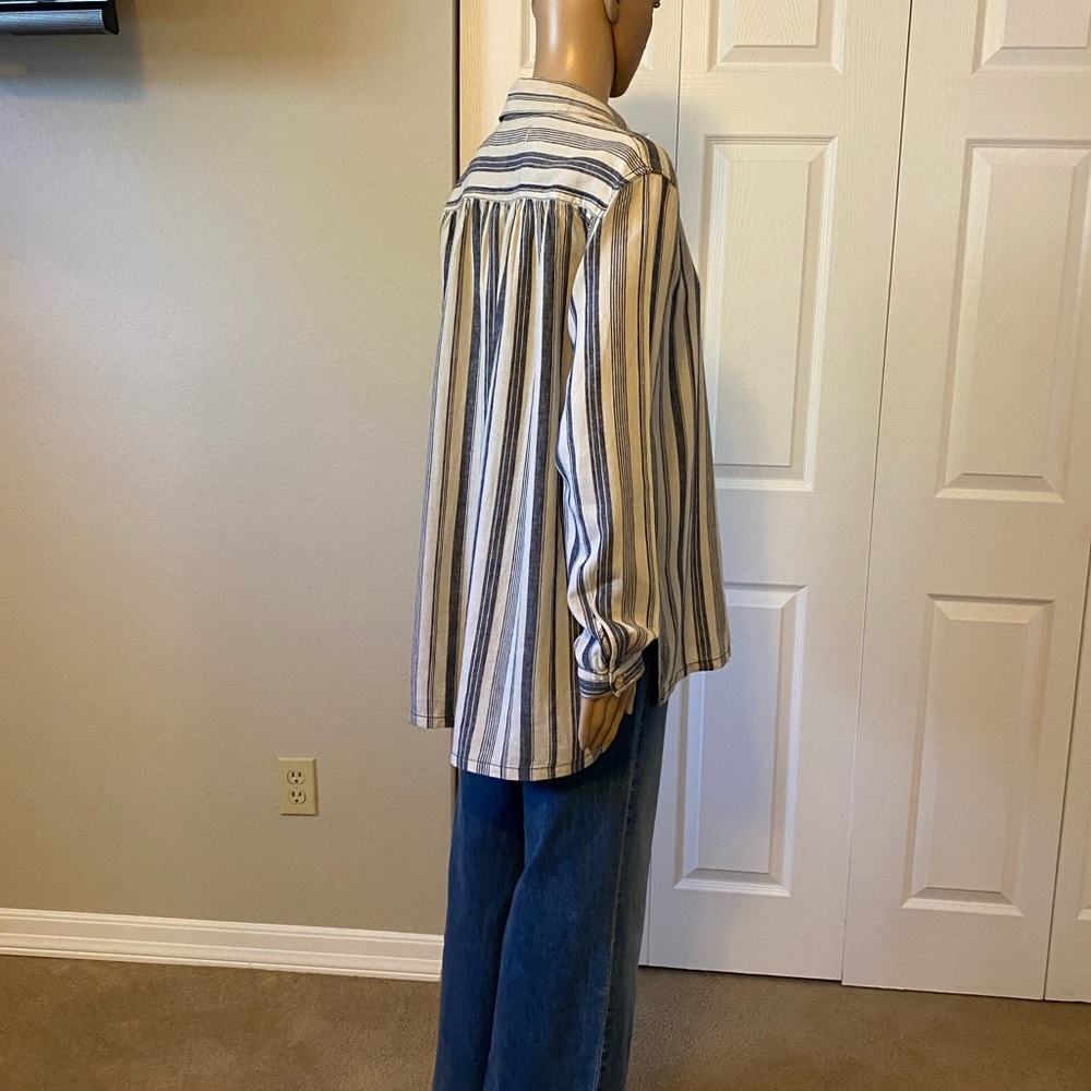 Free People Linen Shirt XS - Picture 7 of 10